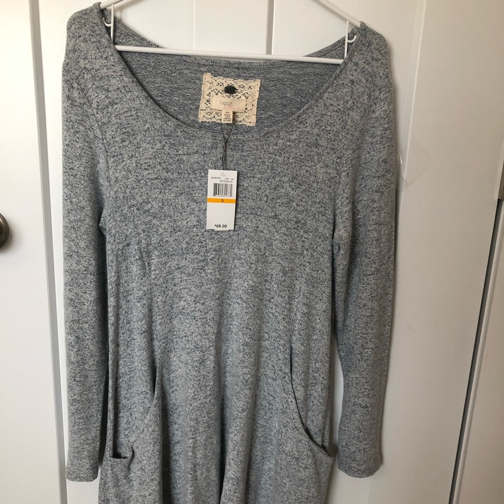 Heather Gray Pocket Dress
